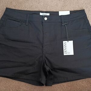 Zenana Outfitters High Waist Black Color Womans Shorts